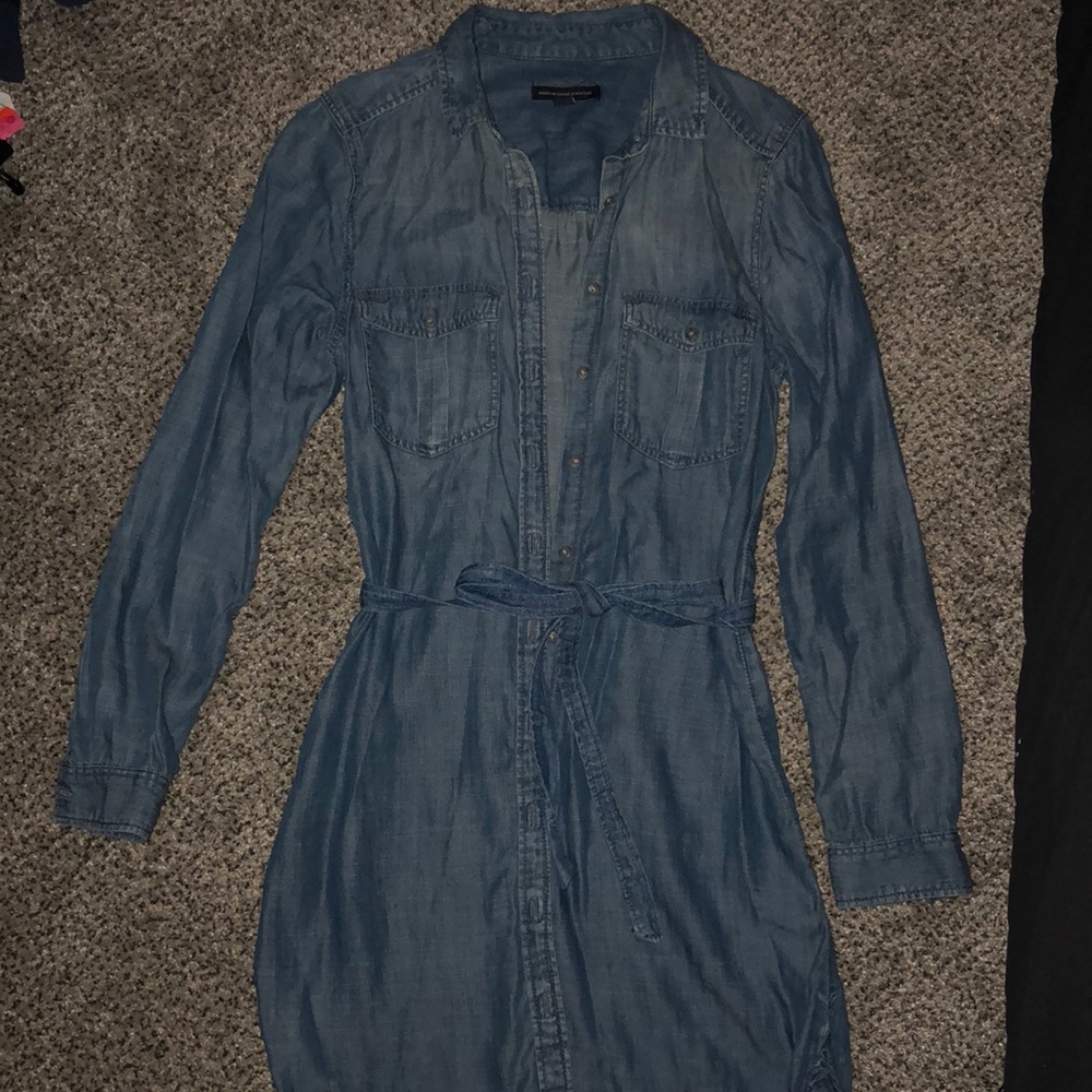 Blue denim American eagle dress